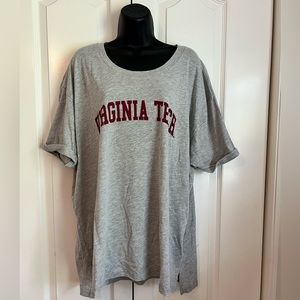 UG Apparel The Lyne Virginia Tech Rolled Cuff Grey Short Sleeve T. Size 2X.